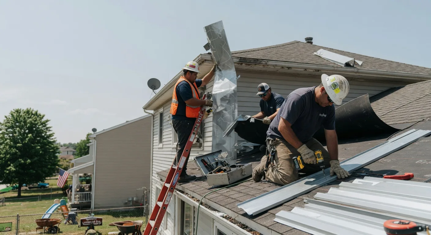Storm Damage Metal Roof Repair in Kirby, WY